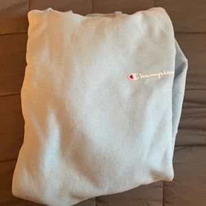 Light blue champion sweatshirt